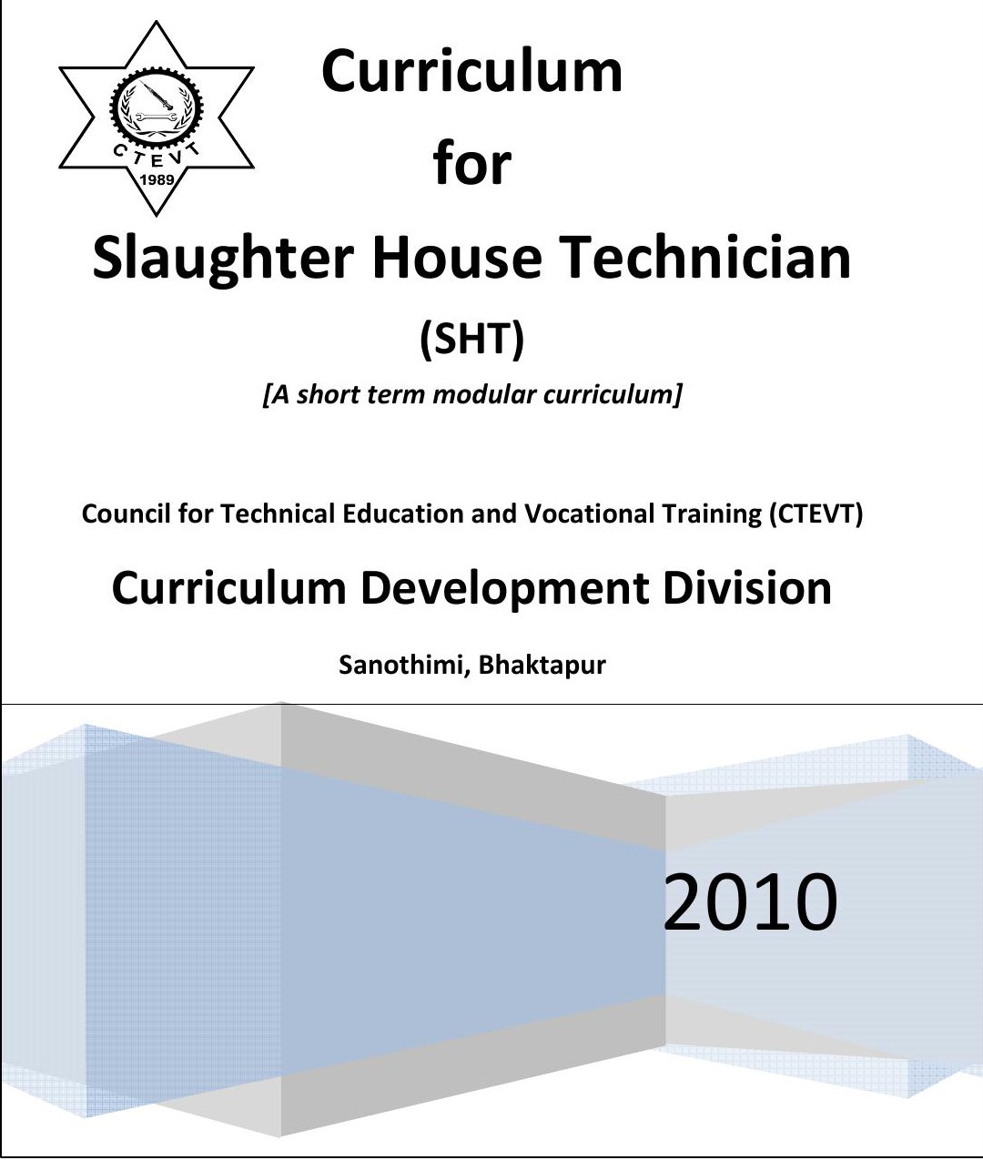 Slaughter house technician, 2010